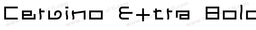 Cervino Extra Bold Condensed字体转换